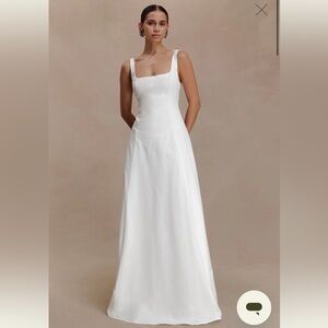 Meshki Salma
Drop Waist Cotton Maxi Dress - White